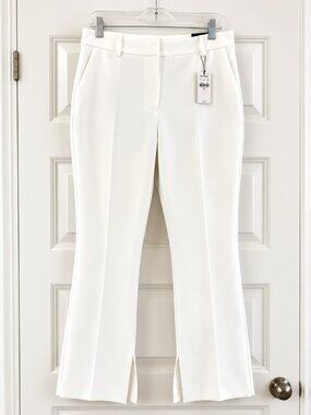 Express Editor Skyscraper Mid Rise White Dress Pants | NWT | Size 10R